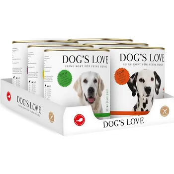Krmivo pro psa 6x 800g Dog's Love Adult Mix (6 druhů) vlhké krmivo pro psy