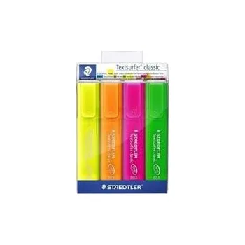 Zvýrazňovač STAEDTLER Zvýrazňovač "Textsurfer classic 364", 4 barvy, 1-5mm