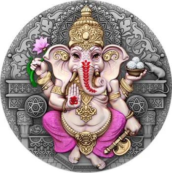 Stříbrná mince 2 Oz Ganesha
