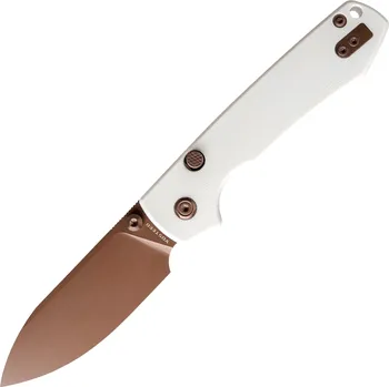 kapesní nůž Vosteed Raccoon(Top Liner Lock) 14C28N Měděná Duna Bílá G10 A2913