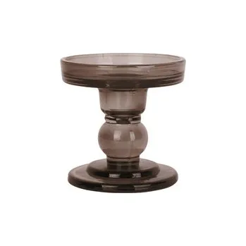 Svícen Skleněný svícen Glass Art čokoládově hnědý 8,8 cm Present Time