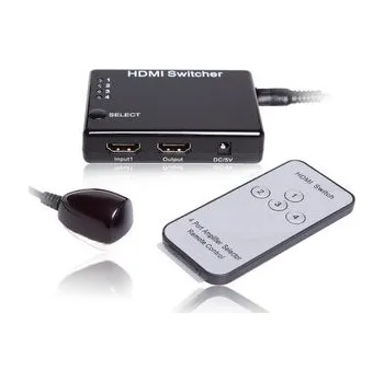 Hi-Fi komponenty Elektronický HDMI přepínač 4:1, IR ovladač