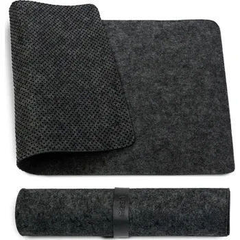 Podložka pod myš MOSH Table mat, plstěná, černá, 70 x 35 cm