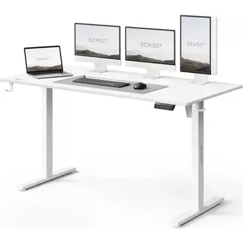 Psací stůl SENSE7 NOJO LIGHT Pracovní stůl bílá (5902659847973)