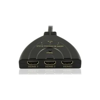 Video kabel Obousměrný HDMI přepínač 3:1 a 1:3, 0,5m
