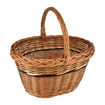 Nákupní košík Košík Krystínka oválný velký 39×31×24/40 cm