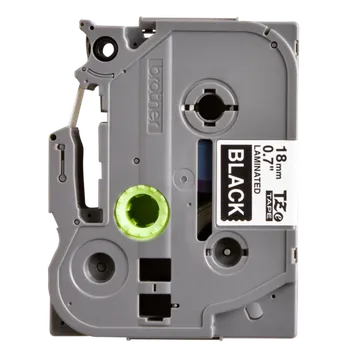 Pásek do tiskárny BROTHER šířky 18mm, TZE-345, černá/bílé písmo