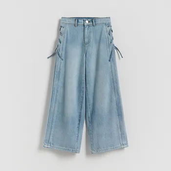 Dívčí džíny Reserved - GIRLS` JEANS TROUSERS - modrá - 717IU-55J - 717IU-55J-116