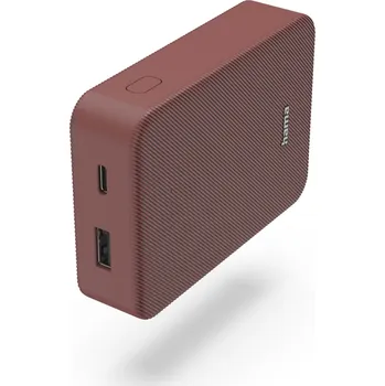 Elektronika Hama Colour 10, powerbanka 10000 mAh, 3 A, výstup: USB-C, USB-A, červená