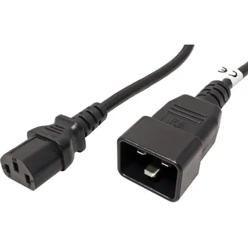 Stolní počítač PremiumCord Kabel síťový propojovací 230V 10A 3m, konektory IEC 320 C13 - IEC 320 C20