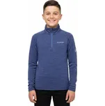 Dětská funkční mikina s krátkým zipem – hřejivá a prodyšná Velikost: 122/128, Barva: Modrá