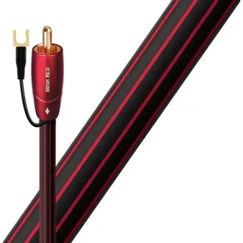 Počítač Audioquest Irish Red 16m (High-endový subwooferový kabel se zemnícím vodičem a konektory 1 x RCA - 1 x RCA. Vodiče z mědi s dlouhým zrnem a 0,5% stříbrna)
