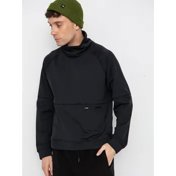 Pánská mikina Jones Snowboards Flagship Rec Grid 1/2 Zip (stealth black) S, černá