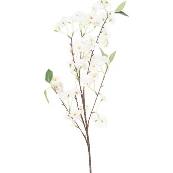 umělá květina Větvička třešeň s bílými květy Cherry Blossom - 10*12*90 cm
