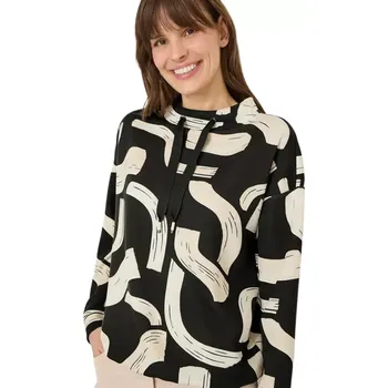 Dámská mikina Dámská mikina s grafickým vzorem Cecil 324427 olivová velikost S