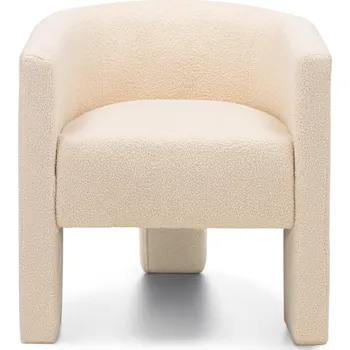 Křeslo Designové křeslo Lorraine bouclé béžové
