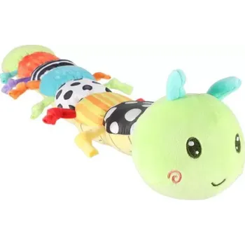 PLYŠOVÁ HOUSENKA S HUDBOU A KOUSÁTKEM (56 CM) (KX2879)