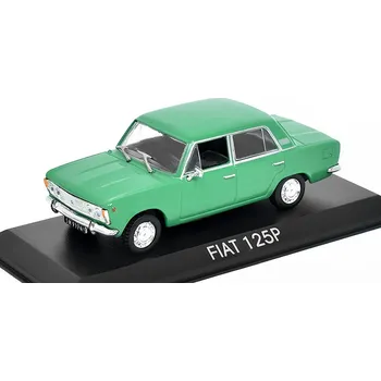autíčko Fiat 125P 1:43 - DeAgostini Legendás automói časopis s modelem Fiat 125P - kovový model