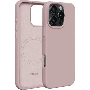 Pouzdro na mobilní telefon Silikonové TPU pouzdro Etteri Mag pro iPhone 16 Pro světle růžové