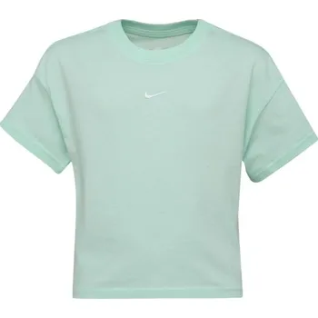 Dívčí tričko Dívčí triko Nike SPORTSWEAR XL Světle zelená, Bílá