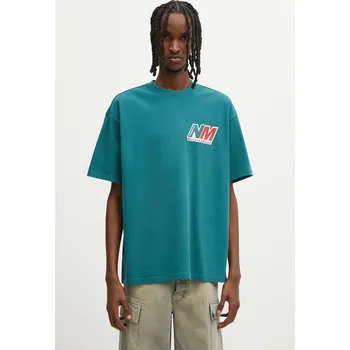 Pánská móda Bavlněné tričko Napapijri Napapijri x Martine Rose NP0A4HEWG2A1 tyrkysová 67X, vel. M