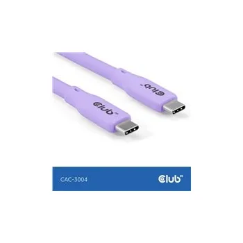 Kabel do PC Club3D Kabel USB-C 4.0, 20Gbps, 4K60Hz, PD 240W, 2m, fialová