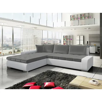 Nábytek Rohová sedací souprava Herkules, Potah: ekokůže 017 (bílá) + Magic velvet 2217 MIRJAN 5903211471490