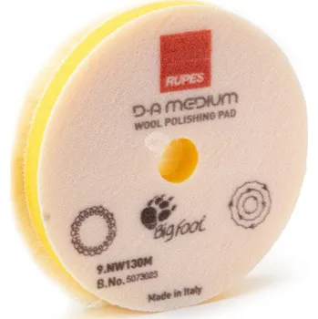 Dílna Střední vlněný kotouč Rupes BigFoot D-A MEDIUM Wool (130 mm)