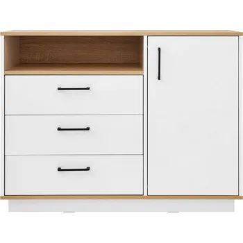 Komoda Santiago B | komoda SN7 | bílá/dub |