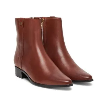 Dámské kozačky Polokozačky Tommy Hilfiger FW0FW08980 Hnědá 39