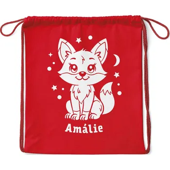 Městský batoh Vak Liška se jménem Barva: Červená