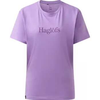 Dámské tričko Dámské bavlněné triko Haglöfs Outsiders - fialová Velikost: M