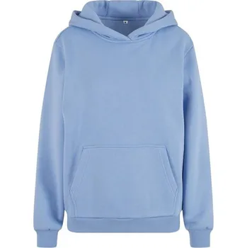 Dámská mikina Build Your Brand Hebká dámská mikina přes hlavu Fluffy - Světle modrá | XL