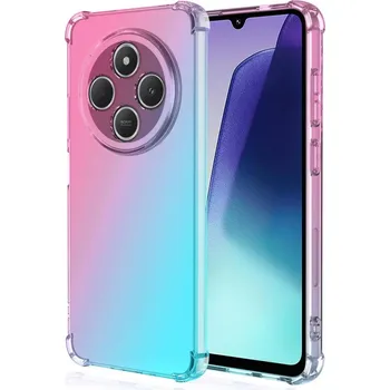 Pouzdro na mobilní telefon Kryt Xiaomi Redmi 14C Shock duhový mentolovo-růžový (obal neboli pouzdro na Xiaomi Redmi 14C)
