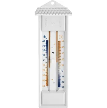 Domácí teploměr TFA 10.3014.02.01 - Teploměr min-max - bílý s barevnou stupnicí