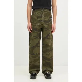 Dámské kalhoty Bavlněné kalhoty Aries Camo Walking Trouser AR3111102 zelená 91X, vel. 33