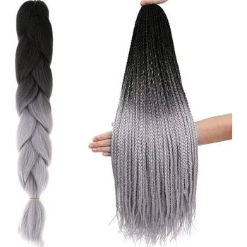 Dámská běžecká obuv Syntetické ombre copánky na vlasy černošedé