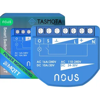 vypínač a zásuvka NOUS B3T WiFi Tasmota Smart 2kanálový spínač s ovládáním závěsů