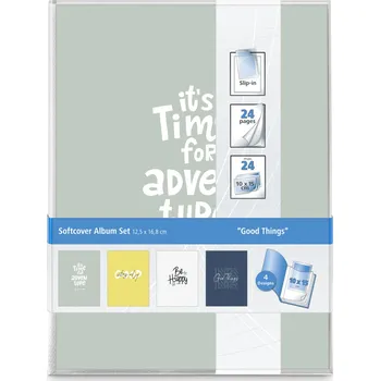 Fotoalbum Hama album soft GOOD THINGS 10x15/24, barevný mix, set 4 ks