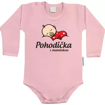 Kojenecký body Dětské body s dlouhým rukávem Pohodička s maminkou