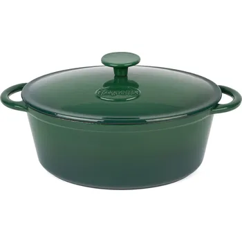 Hrnec Litinový pekáč s pokličkou KONIGHOFFER OVAL zelený 4 l