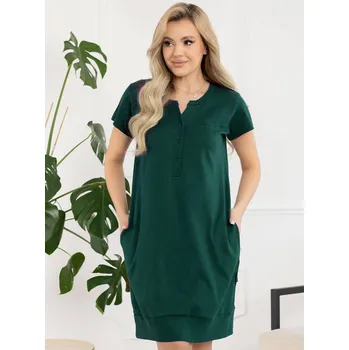 Těhotenské noční prádlo Mateřská noční košile Sunny Bottle Green