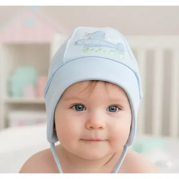 Kojenecké oblečení Kojenecká čepice s ledadlem Fido modrá
