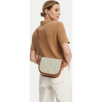 Módní doplněk Kabelka Tommy Hilfiger Th Monoplay Leather Saddle Bag AW0AW17414 Zelená OS