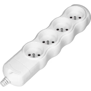 Stavebniny ORNO Vícenásobná zásuvka 4x2P+E, bílá