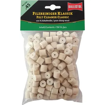 Příslušenství pro sportovní střelbu Plstěné válečky Ballistol Classic .45, 150 ks