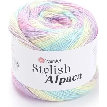 Galanterie YarnArt Příze Stylish Alpaca 7707 pastelové odstíny