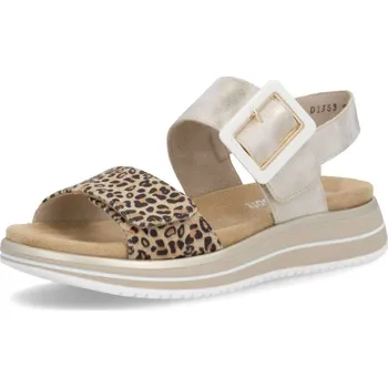 Dámská móda Rieker Dámské sandály REMONTE D1J53-91 zlatá S6 38