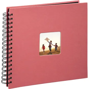 Fotoalbum Hama album klasické spirálové FINE ART 28x24 cm, 50 stran, flamingo