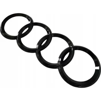 Samolepicí dekorace na vozidlo Samolepicí zadní emblém Audi černý 185 mm